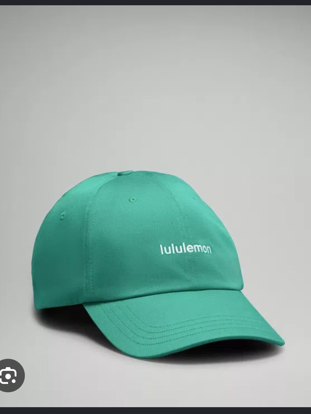 lululemon classic ball cap in green (S/M great condition!)